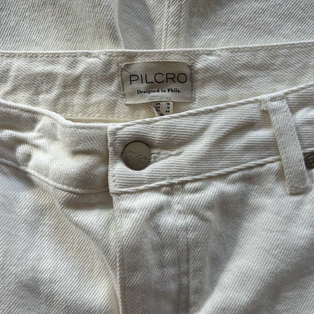 Pilcro Cream denim Front slit Madi Maxi Skirt - Picture 6 of 6